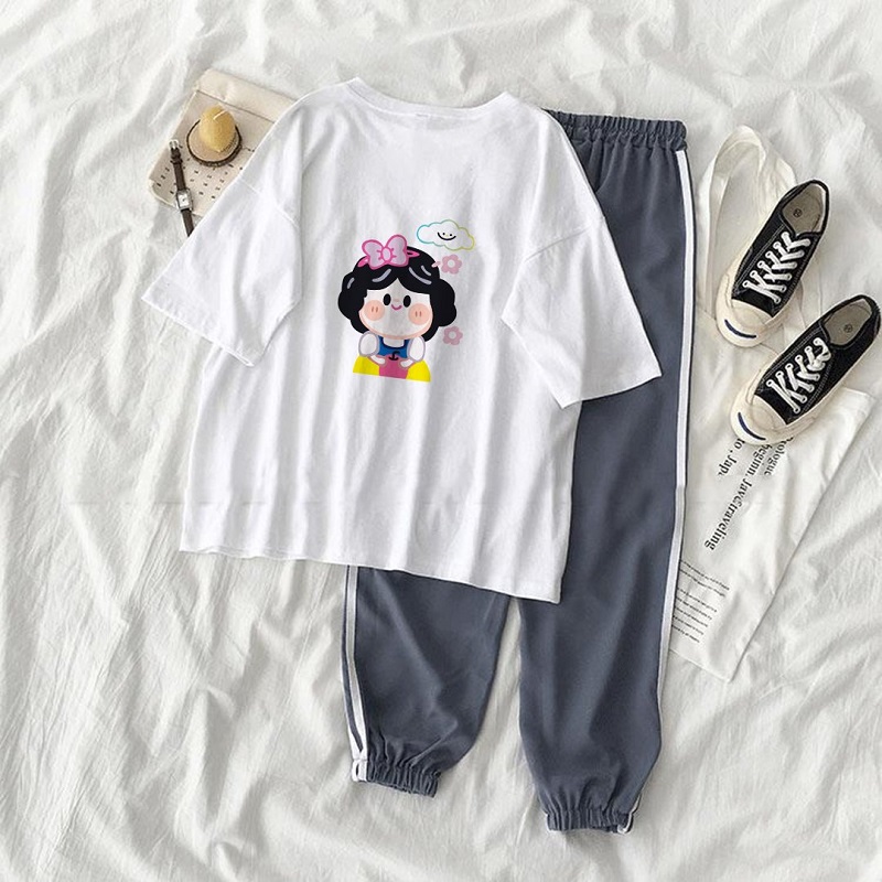 [Siêu Sale] Set Quần Thể Thao Sọc Jogger Line Phối Thun Unisex Bạch Tuyết S11 efin studio