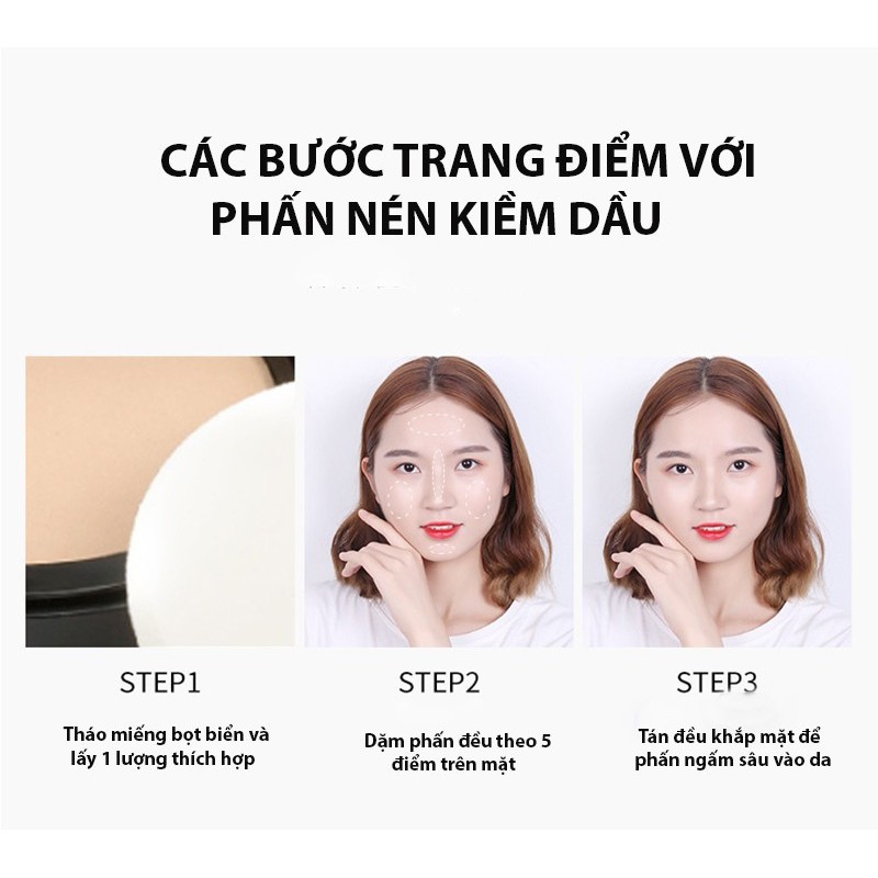 Phấn phủ kiềm dầu siêu mịn Powder Smooth Skin Flawless cake ZD-PP05 | WebRaoVat - webraovat.net.vn