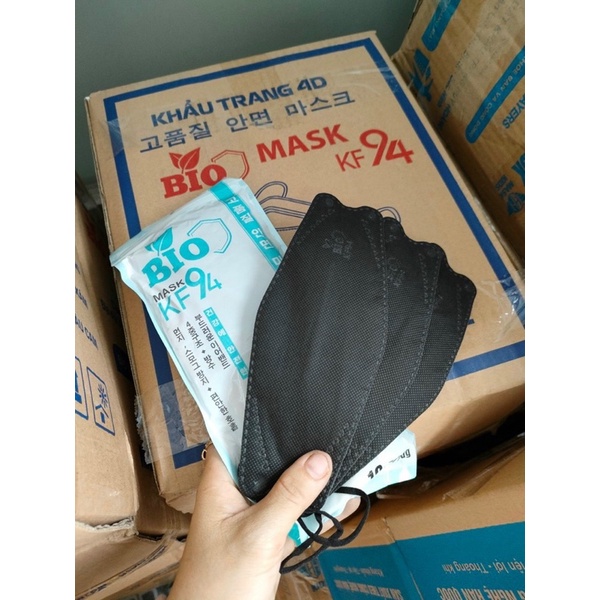 Khẩu Trang KF94 4 Lớp Dây Đeo Đàn Hồi Cao Cấp - Chuẩn Khẩu Trang Hàn Quốc
