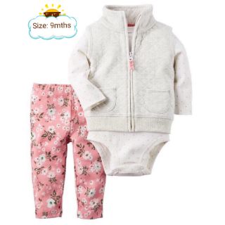 Set 3 món carter cho bé gái