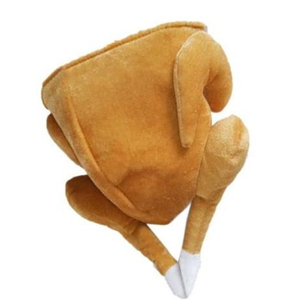 Adults Roasted Soft Funny Party Turkey Hat