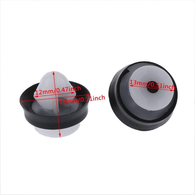 Set 10 Đinh Tán Nhựa Phụ Tùng Cửa Xe Ô Tô 9mm