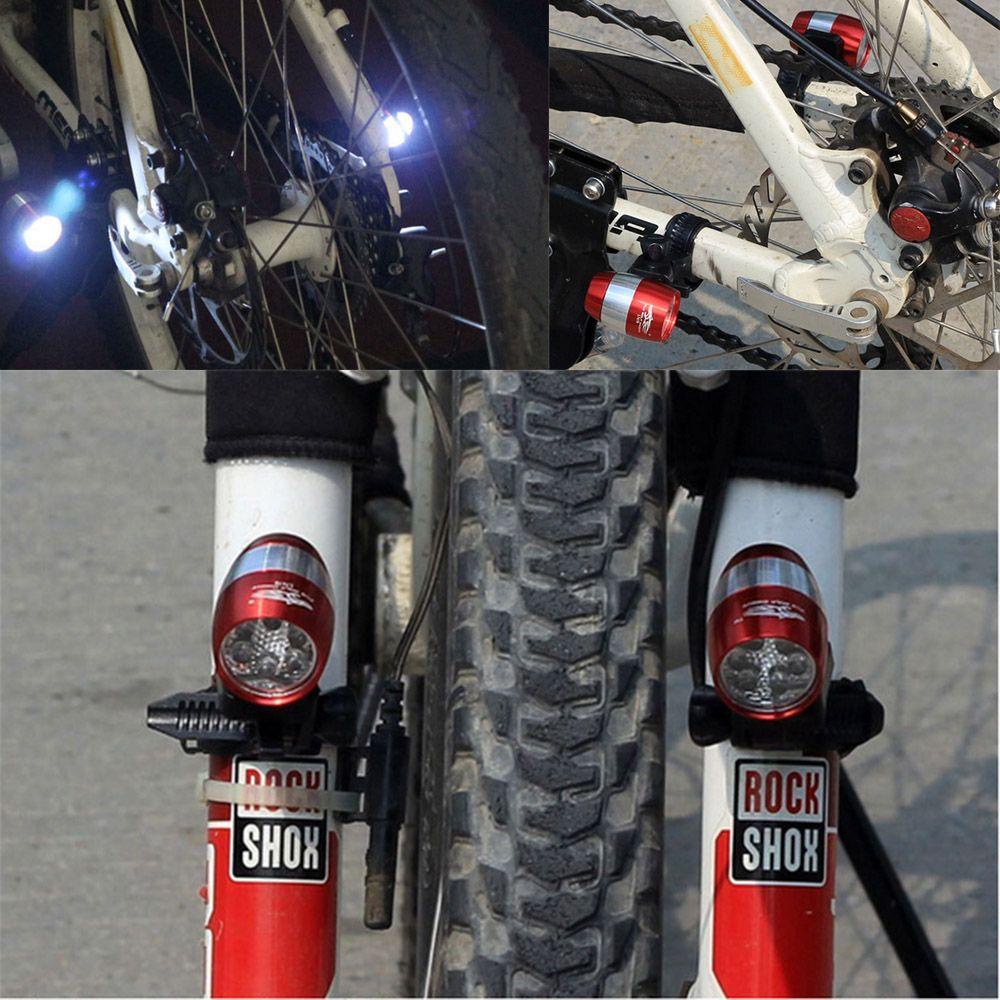 Đèn Pha 6 Bóng LED Cảnh Báo An Toàn Chuyên Nghiệp Kèm Giá Đỡ Dành Cho Xe Đạp