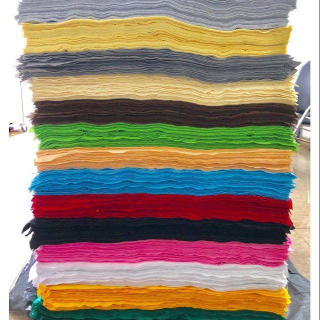 Vải nỉ dạ mềm  khổ 70*60 và 90*90 cm dùng để làm đồ handmade, may treo nôi