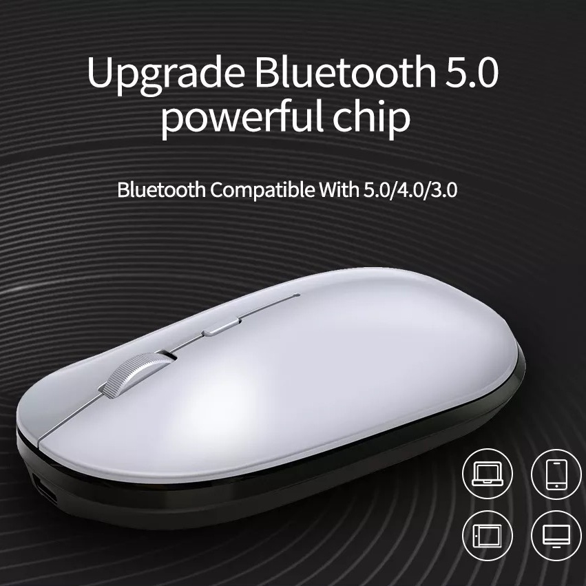 Chuột không dây Wiwu 2.4G Bluetooth Wireless VM104 cho Máy tính bảng , Laptop , Tablet . Kết nối đa năng mọi thiết bị