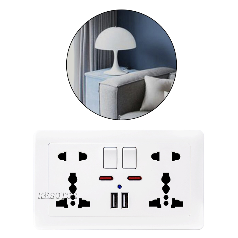 Ổ Cắm Điện Gắn Tường Có 1 Cổng Usb | BigBuy360 - bigbuy360.vn