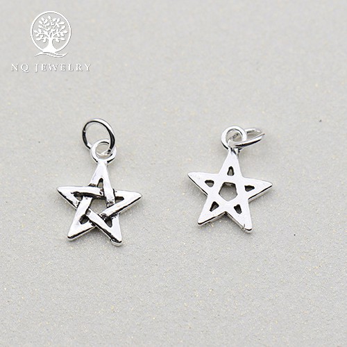 Charm bạc mặt ngôi sao năm cánh - NQ Jewelry
