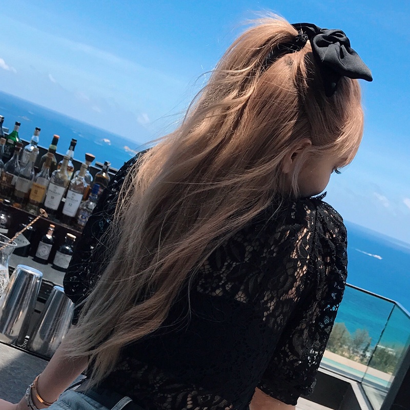 Kẹp Tóc Nơ Màu Đỏ Phong Cách Nhật Bản Dễ Thương Cho Nữ