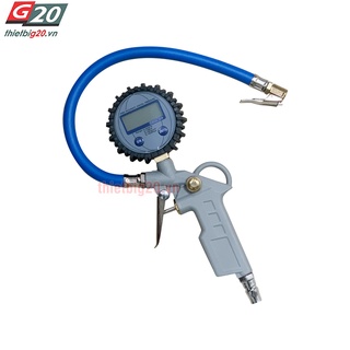 Tay bơm lốp 255 PSI , đồng hồ bơm điện tử cho xe tải - 18 BAR GXE22