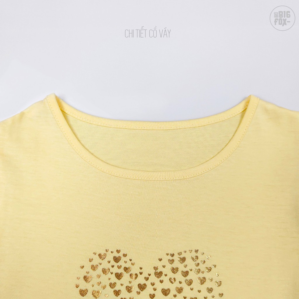 Váy Cotton Cho Bé Gái Mùa Hè, Size Đại. Đầm Trẻ em Phối Lưới In Trái Tim