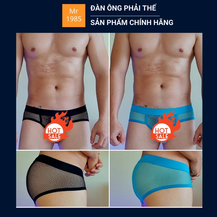 Quần sịp sexy lưới co giãn thoáng khí quần lót nam tính Mr1985 Đàn Ông Phải Thế MR06