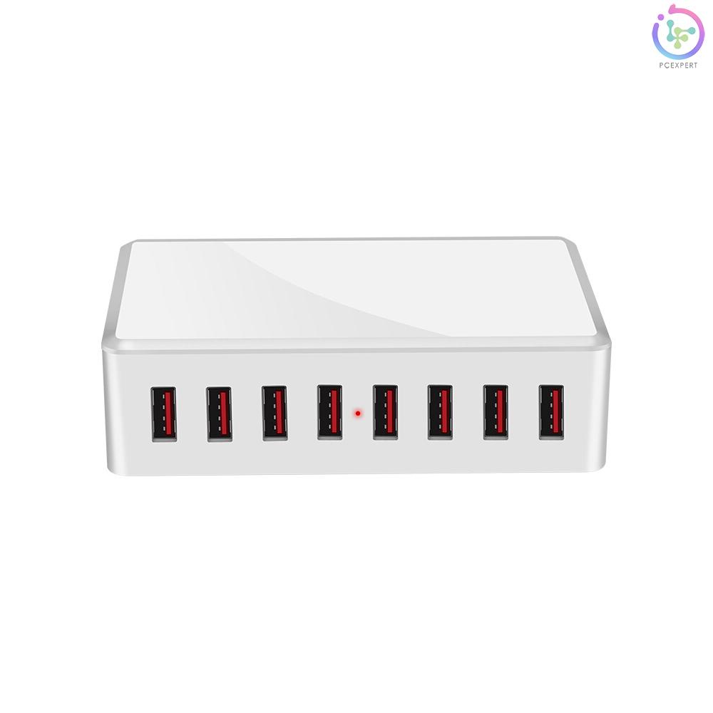 WLX-T9 8 Port USB Charger 40W Quick Charging Portable Charger Station for Mobile Phone/Tablet /Multiple USB Devices EU Plug