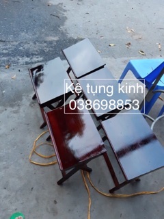 Kệ kinh ( kệ tụng kinh) gỗ cây dầy dặn & chắc chắn