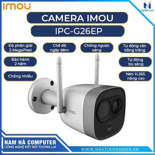 Camera IP wifi Dahua Imou IPC-G26EP - 2MP HÀNG CHÍNH HÃNG