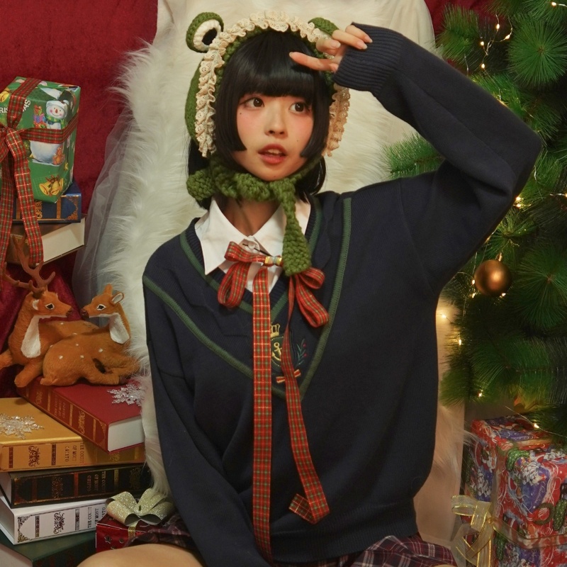 Mũ beanie Trùm Đầu Đính Chú Ếch Dễ Thương Phong Cách Hip Hop