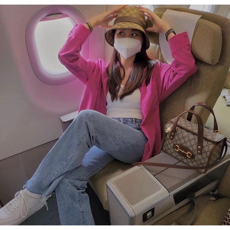 Áo Sơ Mi Trơn Dài Tay Nữ [FREESHIP] 🌸 Thun polo form rộng bánh bèo màu TRẮNG | HỒNG | ĐỎ cá tính Ulzzang 🌸 | BigBuy360 - bigbuy360.vn