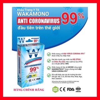 Hộp 10 cái khẩu trang y tế wakamono việt nam