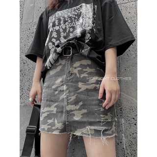 Chân váy jeans camo nữ/ camo skirt