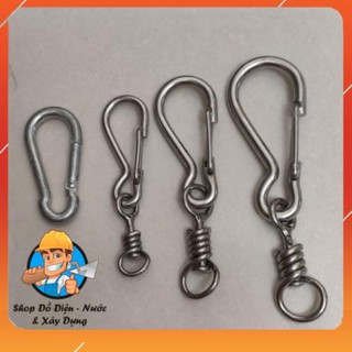 Móc khoá INOX/ Móc an toàn THÉP cao cấp - Đủ size lớn/trung/nhỏ - dùng móc khóa, móc an toàn khi làm việc trên cao