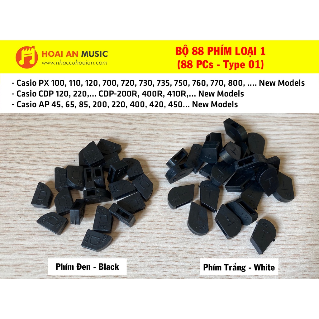 Bộ Nút đệm cao su đàn piano casio