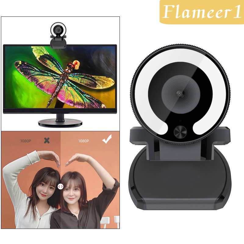 1 Webcam 1080p Có Đèn Led Cho Laptop / Máy Tính Để Bàn | BigBuy360 - bigbuy360.vn
