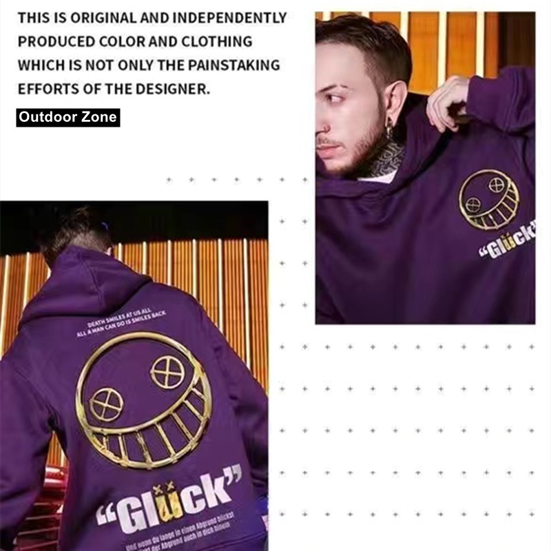 Áo Hoodie Dáng Rộng Lót Nhung Giữ Ấm Nhiều Màu Tùy Chọn Size M - 8xl Dành Cho Nam | BigBuy360 - bigbuy360.vn