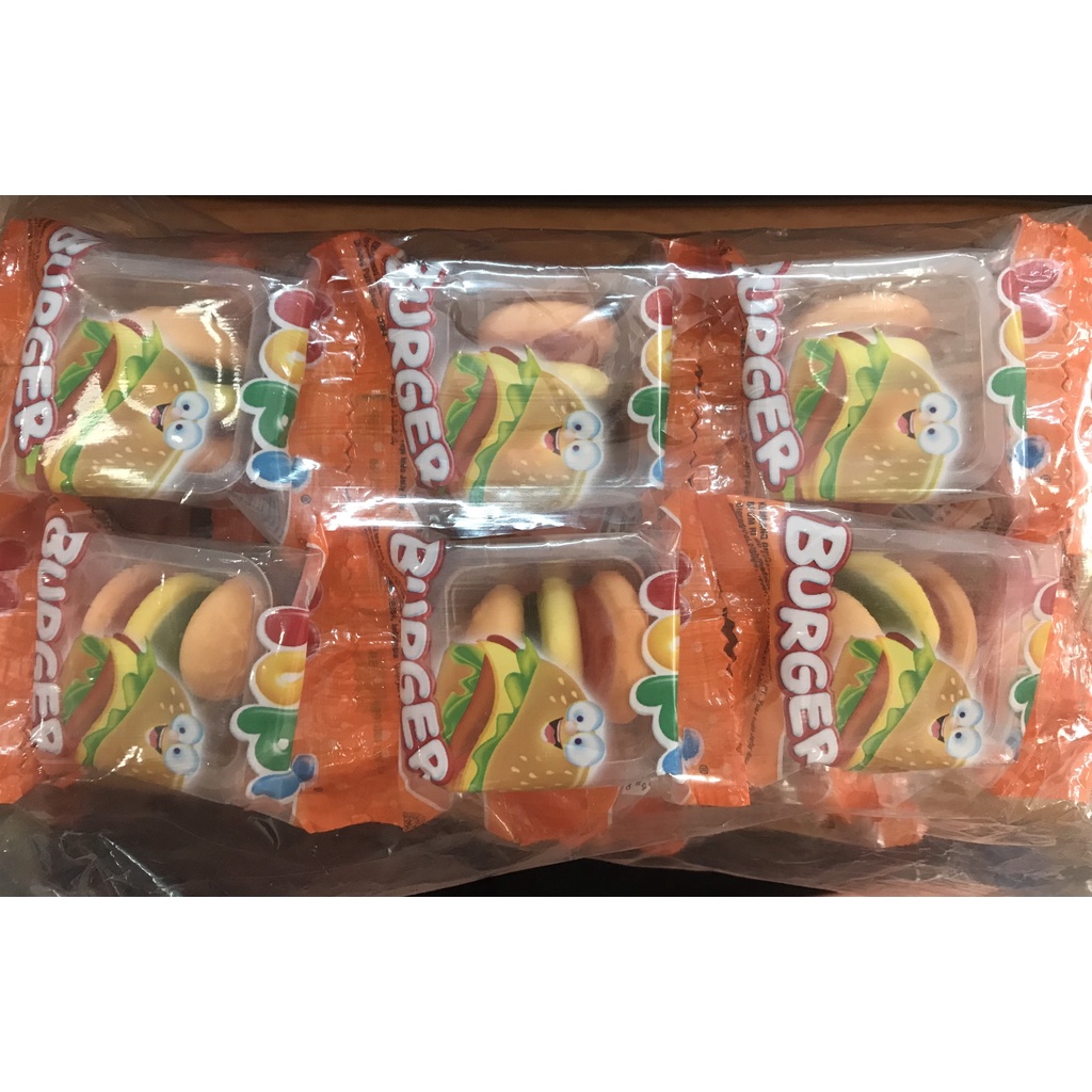 Combo 2 Dây Kẹo dẻo Yupi Burger Hương Trái Cây