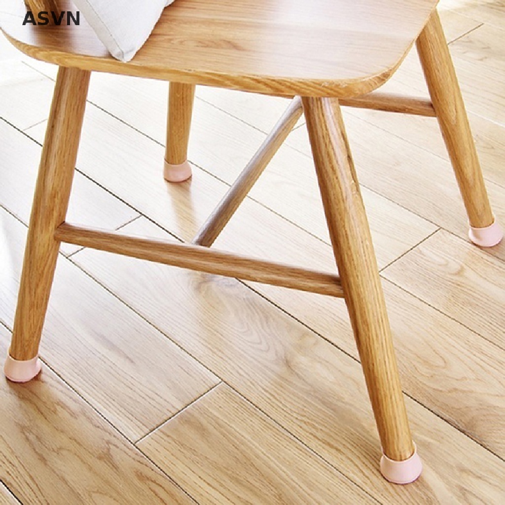Bộ 4 miếng bọc chân bàn ghế bằng silicone chống trượt