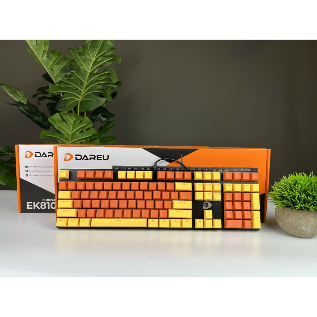 Bàn phím cơ gaming EK810 red- brown- blue switch có Led PC Gaming chính hãng Dareu bảo hành 24 tháng