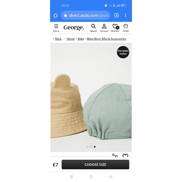 Set 2 mũ bé trai Geo uk