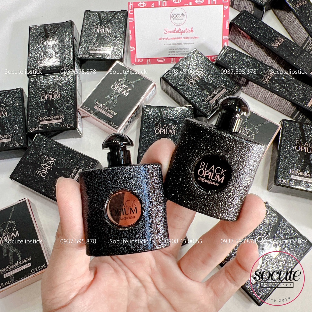 Nước hoa + Lotion Y.S.L Black Opium Extreme New 2021 Mini 7.5ml