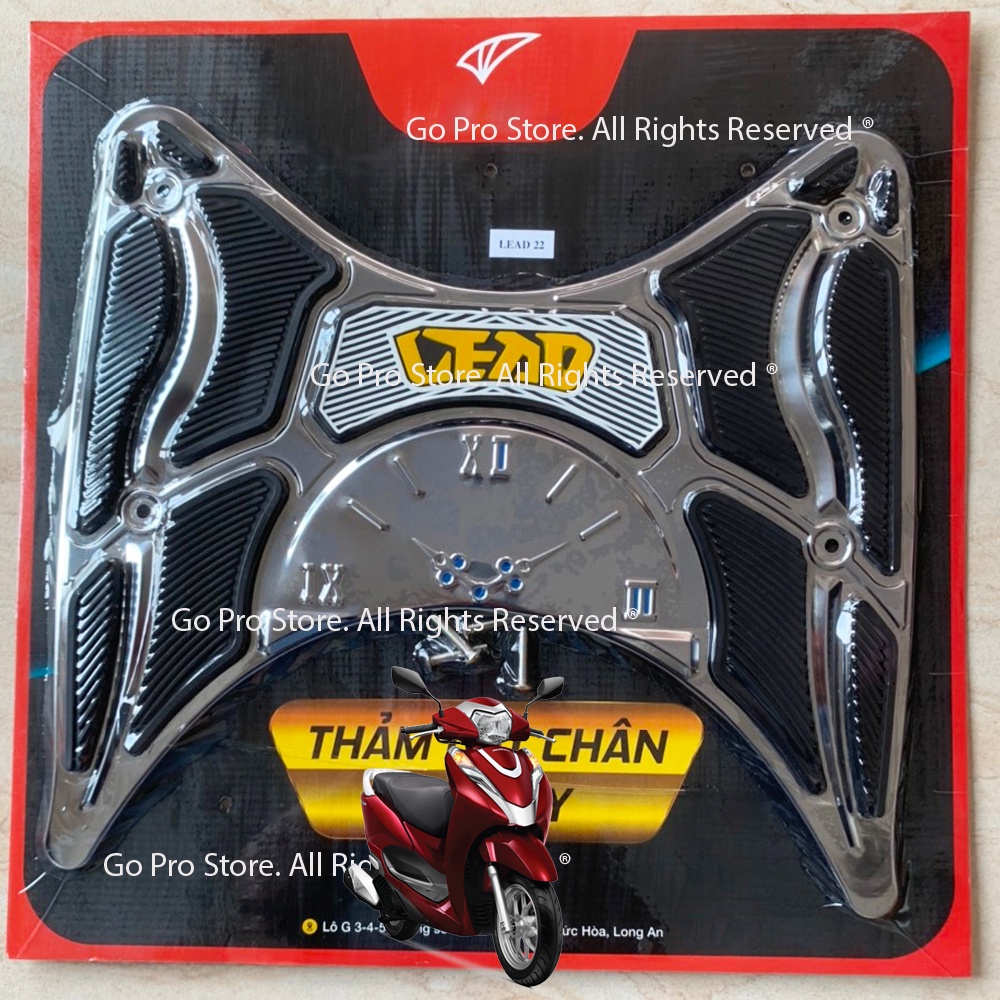 [CHÍNH HÃNG] Thảm Lót Chân Xe LEAD 2022 INOX