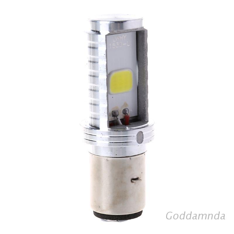 Bóng đèn pha LED phía trước 12W H6 chùm sáng cao/ thấp dành cho xe máy Honda Kawasaki