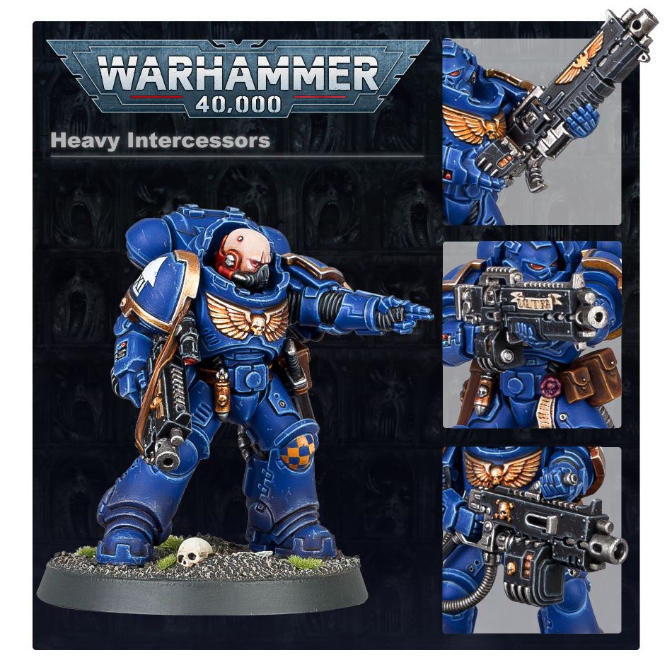 Mô hình nhân vật Warhammer 40k Space Marine HEAVY INTERCESSORS