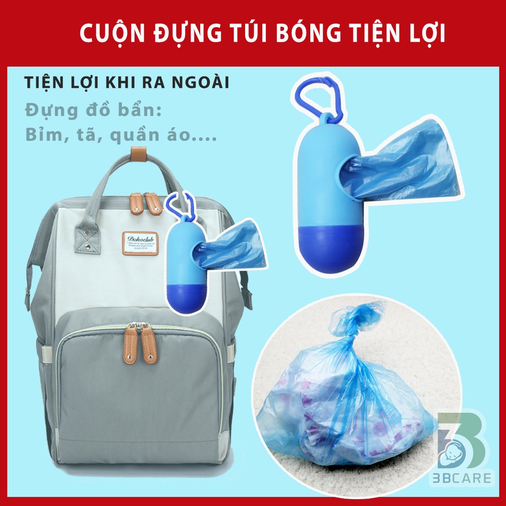 Set đựng túi bóng tiện lợi treo balo, xe đẩy