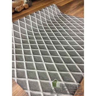 Giấy dán tường 3d giả da màu xám đen, khổ 1,2m có sẵn keo