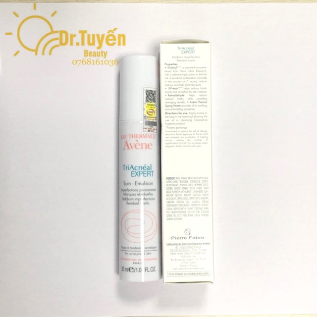 [ CHÍNH HÃNG] Kem Giảm Mụn Ngừa Lão Hoá Da Avene Triacneal Expert 30ml