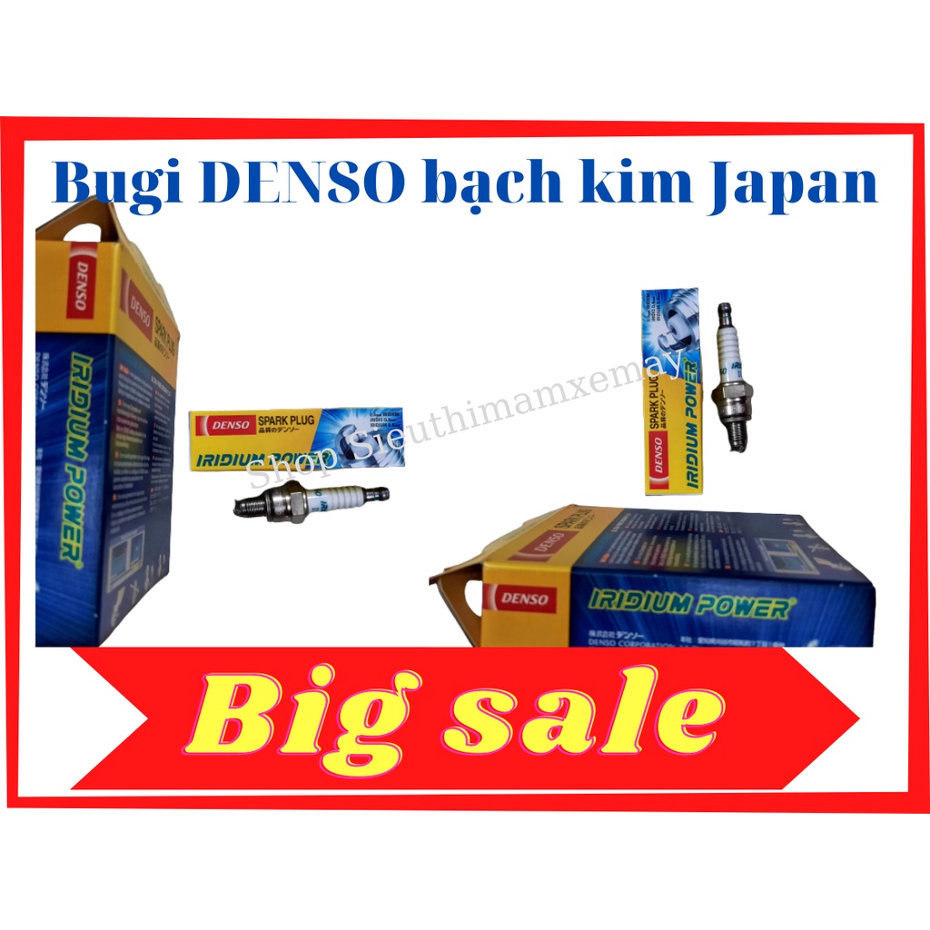 Bugi Denso bạch kim dùng cho các dòng xe tay ga và xe số