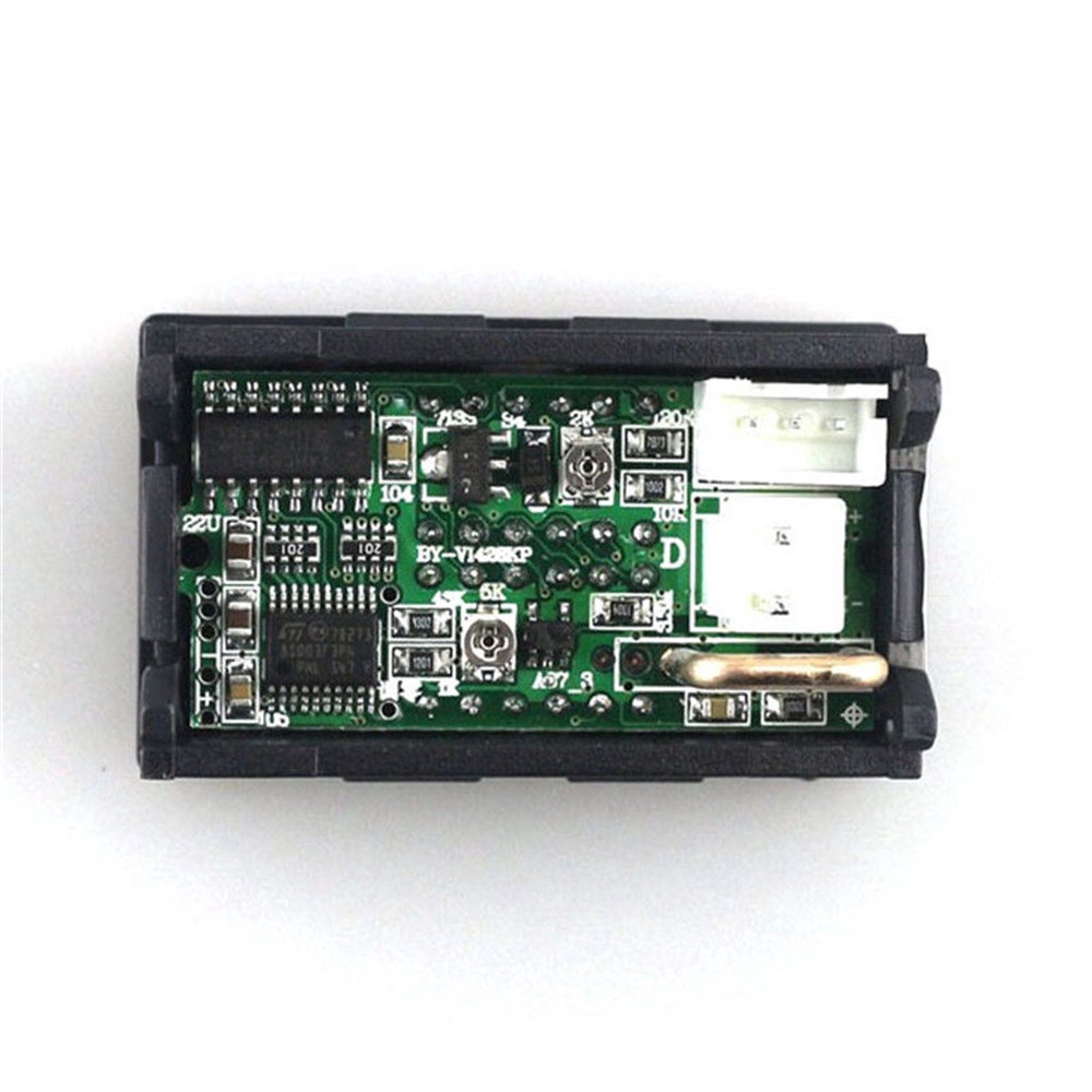 Vôn kế kiêm ampe kế PCBFUN DC 0-200V 10A hiển thị kỹ thuật số kép đỏ và đỏ LED 4 bit 5 dây