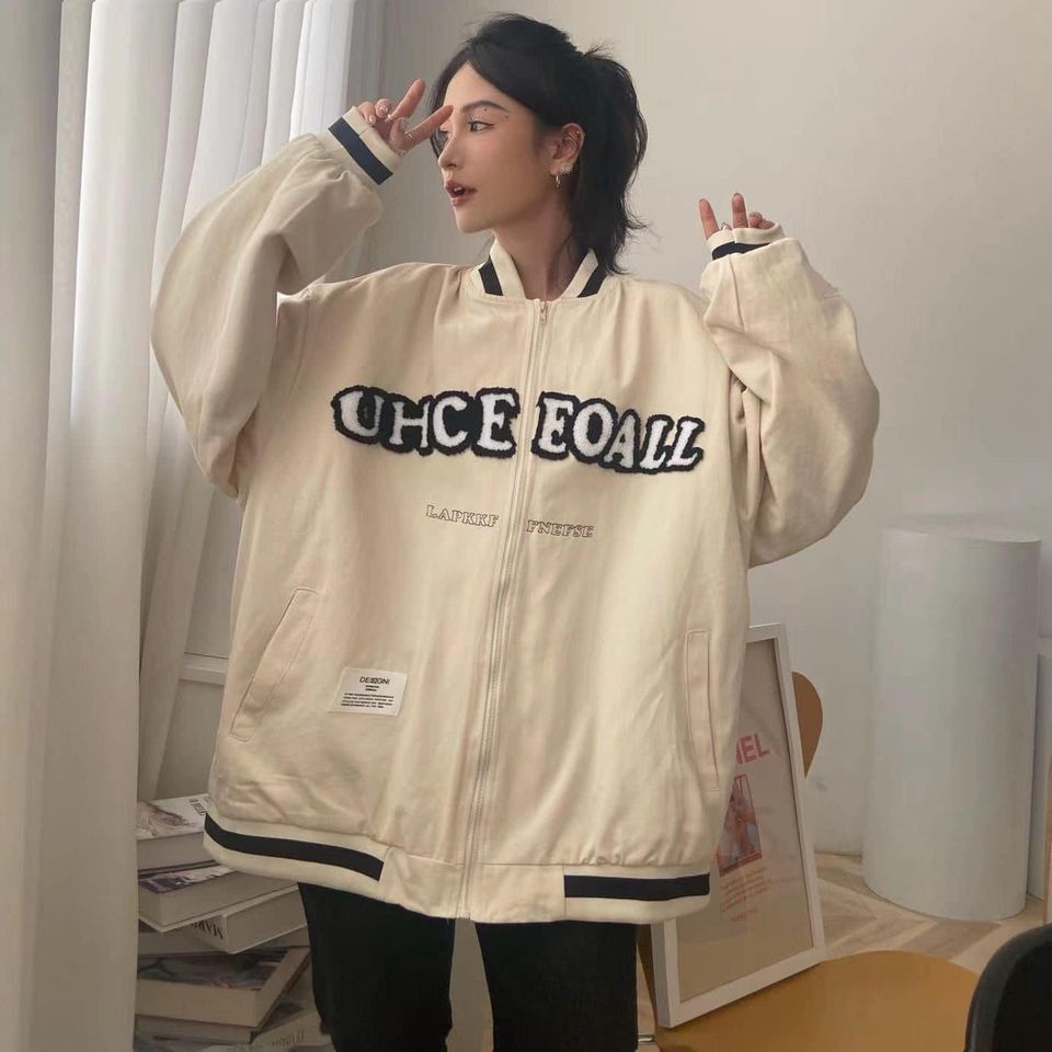 Áo khoác bomber 2 lớp dày dặn cho cả nam nữ