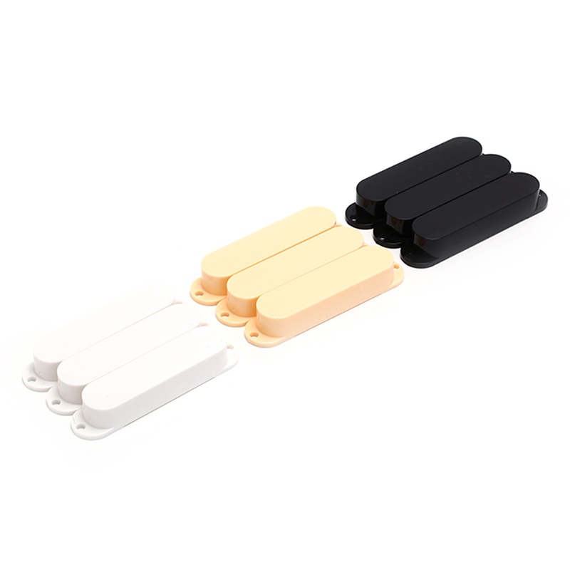 PR4VN 3pcs Closed Plastic Single Coil Guitar Pickup Covers For Electric Guitar TOM
