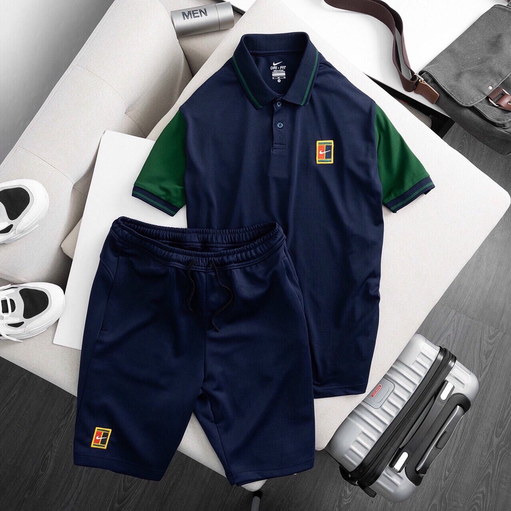 Bộ thể thao nam, đồ bộ thể thao nam, áo tennis, áo cầu lông cao cấp - Chất vải cá sấu bền màu, thoáng