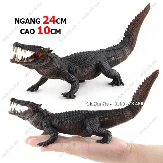 Mô Hình Động Vật Cá Sấu Size Lớn Dài 25cm - 4691