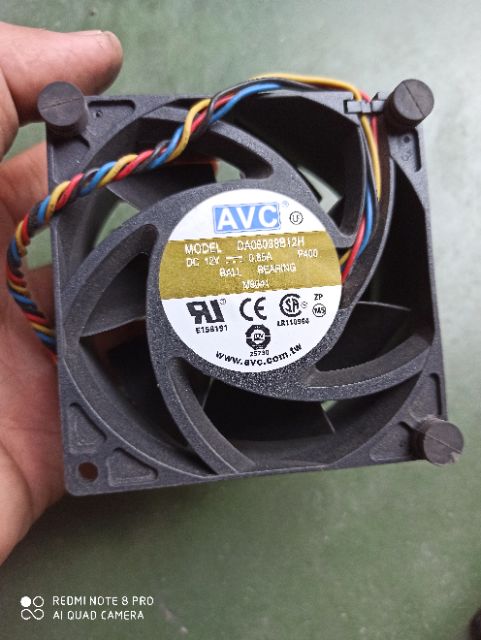 Quạt tản nhiệt Delta & Nidec, Sunon 12v vuông 9cm 3,4 pin