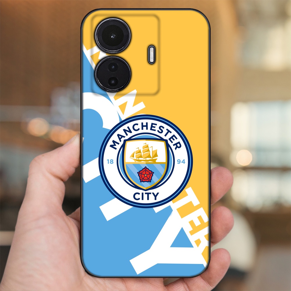Ốp lưng Vivo T1 5G viền đen in hình Manchester City MC