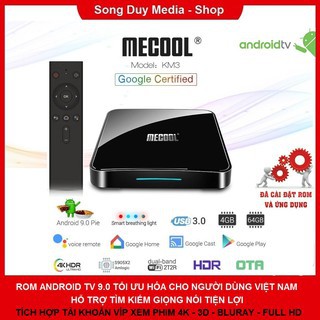 Android TV Box Mecool KM3 | CPU S905X2 | Ram 4GB | Bộ Nhớ Trong 64GB