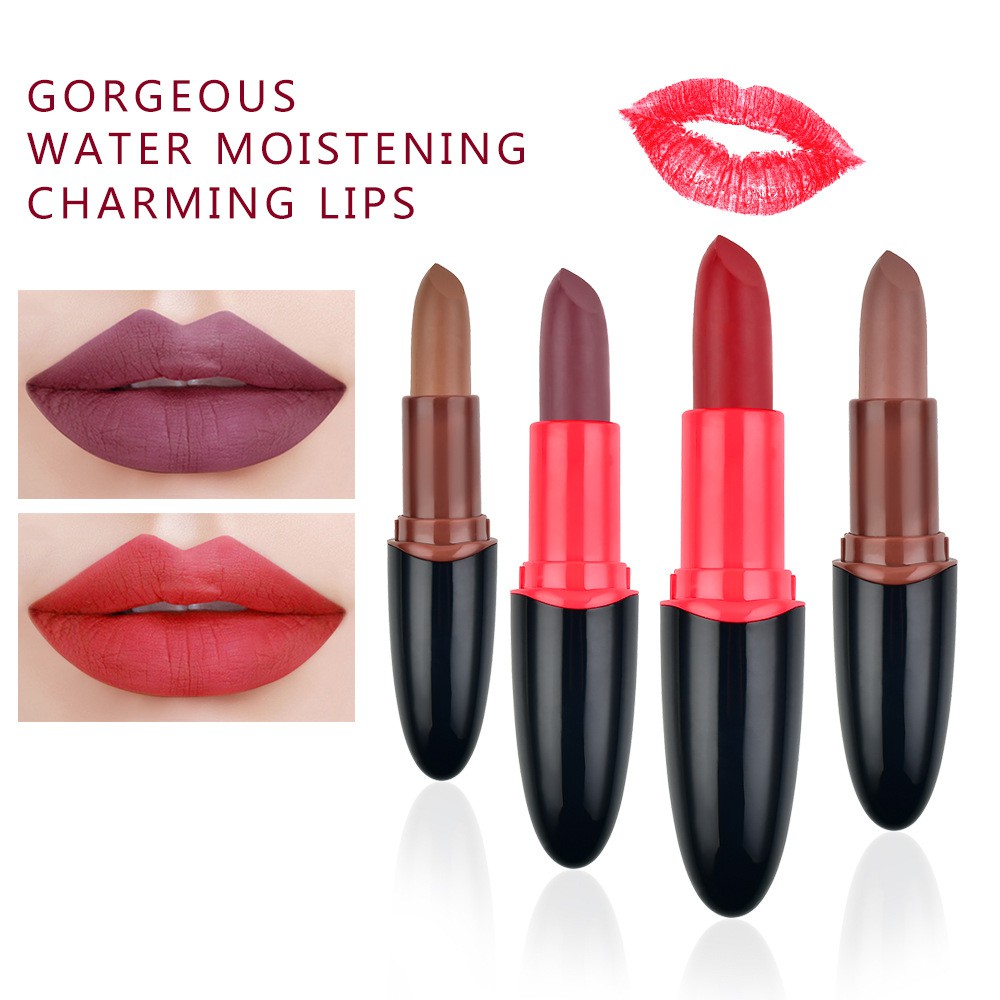 ⏩ TEAYASON Matte Velvet Ms. Lipstick Makeup Retro Red Long Lasting Not Easy to Fade Net Red Matte Lipstick