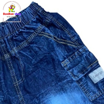 (ảnh+video) Quần short bò cho bé trai, SHORT JEANS CAO CẤP CHO BÉ TRAI SIZE ĐẠI 21-30KG