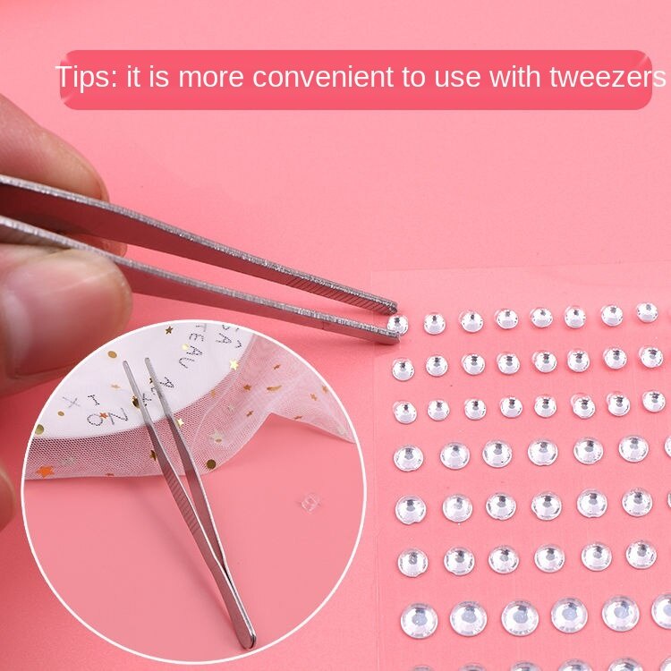 Miếng dán hình viên đá kim cương nhân tạo hình giọt nước/ ngọc trai chuyên dụng để trang điểm mắt nghệ thuật | BigBuy360 - bigbuy360.vn