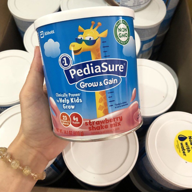 Sữa bột Pediasure Mỹ 400g vị Dâu